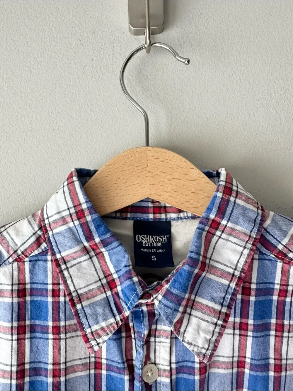 OshKosh B’gosh Plaid Button Down Short Sleeve Shirt